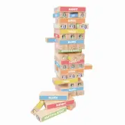 Bluey Wooden Tumbling Tower 54-Piece Activity Toy Playset