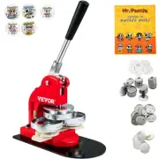 Button Maker Machine 75mm DIY Badge Punch Press Kit with 500 Button Parts and