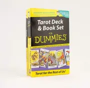 Rider Waite Tarot 78 Card Deck + Paperback Book Set For Dummies + Poster