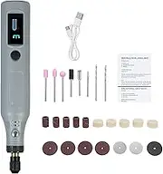 Cordl Rotary Tool with With Digital Display Screen 3- Grinder Kit with 25Pcs Accessories pe-C Charging Art Craft Tool for Gr g Cutting Engraving Drilling and Small DIY Crafts Grey 25Pcs