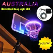 Basketball Hoop Rim Lamp Sensor-Activated LED Solar Strip Ring Night Light Flash