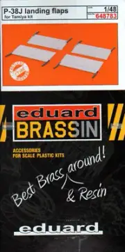 EDU648783 1:48 Eduard Brassin Print - P-38J Lightning Landing Flaps Set (TAM