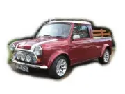 Clear Body Shell Classic Mini Cooper UTE for 1:10 RC MINI Tamiya M07 etc 225mm