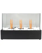 Northlight Bio Ethanol Ventless Portable Triple Fireplace with Flame Guard