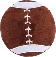 1pc Rugby Outdoor for Puppy Small Dog Throwing Fetch Training Flying Disc Funny Pet Creative Throwing Brown Plastic