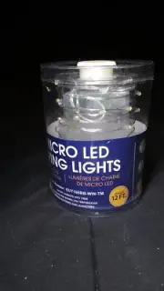 Alpine Home & Garden 12' 60 Warm Micro LED Rope Lighting Clear Outdoor Accents