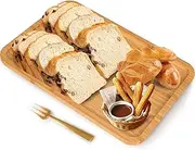 Skovtree Large Bamboo Trays for Serving Food, Serving Trays and Platters, Coffee Tray, Decorative Tray(40x30x2 CM)