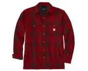 Carhartt Mens Roane Sherpa Lined Shirt Jacket - Crabapple