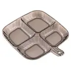 Bpa-free Dinner Plate Multi-grid Dinner Plate 4-compartment Fruit for Candy