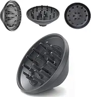 [SEICHYGO] 360° Rotating Diffuser Attachment Compatible with Shark FlexStyle Hair Dryers Styling Tool, Hair Smoothing Dryer Magnetic Blower Accessories, Black