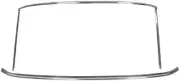 1964-1968 MUSTANG FRONT WINDSHIELD MOLDING SET COUPE FASTBACK BY Dynacorn