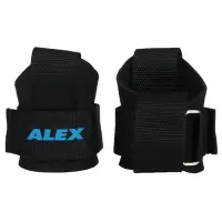 在飛比找Yahoo!奇摩拍賣優惠-ALEX 護腕助力帶(一雙 台灣製 重量訓練 健身 硬舉 舉