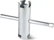 HAUTMEC Basket Strainer Wrench, Double Working End, Silver
