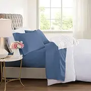 Dreamfields 2000TC Cooling Bamboo Sheet Set, King Single, Ocean
