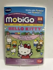 VTech Hello Kitty Birthday Party MobiGo & MobiGo2 Ages 3-5 Learning Games New,
