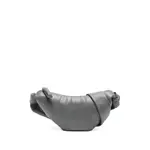 [Lemaire] Lemaire Croissant Knotted Lambskin Shoulder Bag ONE SIZE GREY