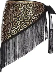 [kowaku] Belly Dance Hip Scarf Belly Dancing Skirt for Party Cha Cha Rumba