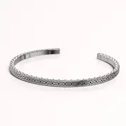 Solid 925 Sterling Silver Antique Cuff of Desire