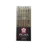 Sakura Pigma Micron Drawing & Brush Set 6 Pens |Fineliner Japan Sketch Art XSDK6