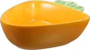 MOTHNUR Ceramic Carrot Bowl Snack Tray Nut Candy Serving Dish Dried Fruit Plate
