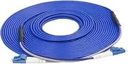 Armored Fiber Jumper Dia 3.0mm Fiber Optic Patch Cord, Waterproof Jumper SC-LC-FC, Single Mode, 2 Cores,10m to 50m(SC-SC 30Meters)