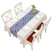 Floral Table Runner Bohemian Style Scandinavian Flower Pattern / 14x72 Inch