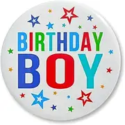 [MGJSRNH] Birthday Boy Pin Button It's My Birthday Buttons Baby Kids King Men Happy Birthday Badges Tinplate Pins Party Decorations Favors Supplies