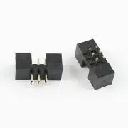 10Pcs 2mm 2x3 Pin 6 Pin Straight Male Shrouded PCB Box header IDC Connector