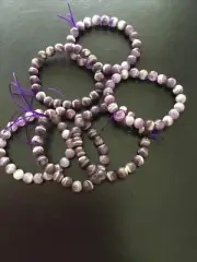 Dream Amethyst Crystal Bead Bracelet Natural Gemstone Healing 9mm beads