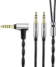 OKCSC WTB 4.4mm to Dual 3.5mm Jack Male Cable for Sony NW-ZX300A/ZX505WM1Z/FiiO M11 Plus,4.4mm Upgrade Replacement Cable for Hifiman Sundara/ANANDA-BTHE4XX/HE-400i/560/OneOdio Pro-10 (4.4mm Plug)