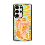 Galaxy S25 Ultra Impact Magnetic Case Orange Juice