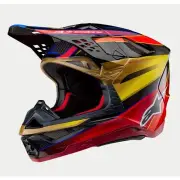 Supertech S-M10 Era Helmet Ece 22.06 Gold Yellow Rio Red Glossy