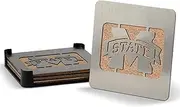 NCAA Mississippi State Bulldogs Boaster Stainless Steel Coaster Set of 4
