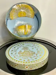 Wedgwood Harlequin, Teacup and Saucer, Yellow Ribbon