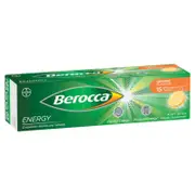 Berocca Energy Orange Flavour Effervescent Tablets 15 Pack
