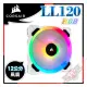 [ PC PARTY ] 海盜船 Corsair LL120 RGB 120mm 雙光環白色RGB LED PWM 風扇 單顆裝 CO-9050091-WW