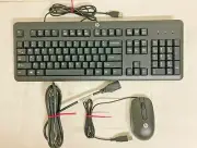 HP USB Keyboard 672647-003, Optical Mouse MOFYUO, 3-Prong Power Cord 121565-001
