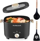 Hot Pot Electric, 2.5L Portable Nonstick Multicooker for 1-3 Persons, Honeycomb
