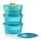 Tupperware Big Wonder Large Set 1.9L Blue 3in1 set
