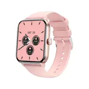 1.91 Inch Bt5.2 Smart Sport Watch Pink Sleep Heart Rate Oxygen Temp Blood Pressure_Pink Smart Watches