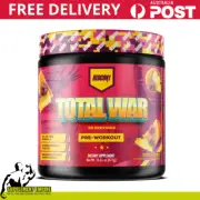 Redcon1 TOTAL WAR Pre workout High Stim Energy Pump Tropical Punch 30 Serves