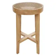 Cafe Lighting & Living Cape Byron Rattan Kitchen Stool (Natural) - 40cm x 66cm