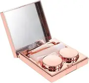 [SAFIGLE] 1 Set Portable Case: Rhinestone Cute Travel Accessories for - Compact Lens Storage Organizer for Women and Men