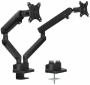 Mount-It! Dual Monitor Arm Mount Desk Stand | Fits Two 24- 32 Inch Screens