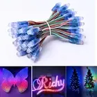 50pcs 12mm WS2811 RGB LED Module Pixel Addressable Strip Lights IP68 Sign Decor