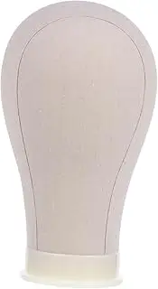 WOFASHPURET Canvas Wig Display Mannequin Head for Cosmetology Training Lightweight Portable Durable Material for Salon and Home Use