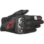 【ALPINESTARS 】A星-SMX-1 AIR V2 GLOVES 亞洲版 半皮半布防摔觸控短手套 黑紅 全尺寸