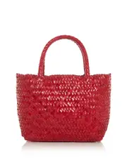 Madewell Handwoven Mini Leather Tote