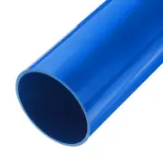 4" x 4-5/16" PVC Pipe 20" Plastic Rigid Tubing Round Pipe - 101.6mmx110mm/Blue