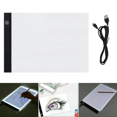 A4 Adjustable Light LED LightBox Tracing Drawing Board Art Design Pad Portable